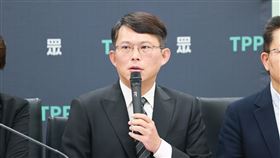 民眾黨團記者會，總召黃國昌。(圖/民眾黨提供)