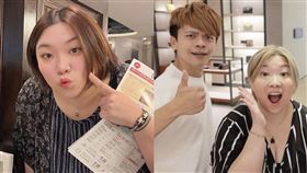 蔡阿嘎、蘿拉。（圖／翻攝自蘿拉、蔡阿嘎IG）