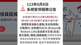 647萬用戶受影響！台新系統暫停服務1天　街口「1服務」也停用（圖／翻攝自台新官網）