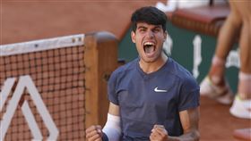 ▲艾卡拉茲（Carlos Alcaraz）闖進法網決賽。（圖／美聯社／達志影像）