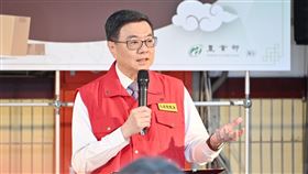 行政院長卓榮泰今（4）日前往台北郵件處理中心視察國際郵包檢疫作業。（圖／行政院提供)