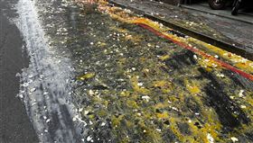 新北,三重,新北大道,蛋車,轉彎,雞蛋,滿地,