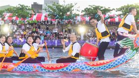 韓國瑜,划龍舟,鹿港,立法院,不同心,墊底（圖／翻攝韓國瑜臉書）