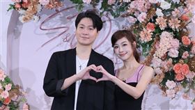 黃少谷與老婆林采薇。（圖／記者鄭孟晃攝影）