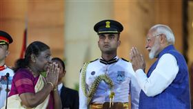 印度總理莫迪（Narendra Modi）6月9日正式就職，這是他第三度出任印度總理。圖為就職典禮畫面。（圖／翻攝自Narendra Modi臉書）