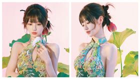 田曦薇穿旗袍展露好身材。（圖／取自微博）