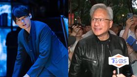 古川雄輝正好巧遇黃仁勳等大咖們聚餐門外的人潮與媒體，被認出後開心自拍。