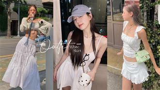 Beauty美人圈／2024 春夏必備「白色裙子穿搭」範本！