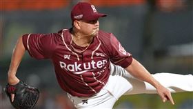 樂天桃猿先發洋投霸威斯。（圖／翻攝自樂天桃猿IG）