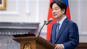 總統賴清德今（27）日接見「美國聯邦眾議長指派外交委員會主席麥考爾跨黨派議員慶賀團」。（圖／總統府提供)