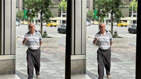 怪阿伯貼近聞女生髮絲還親吻。（圖／取自Threads）