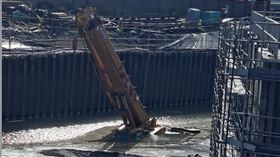 台中港疑海水倒灌機具陷海砂！警澄清