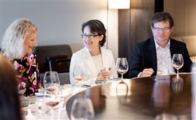 蕭美琴宴請捷克參議院訪團。（圖／總統府提供）