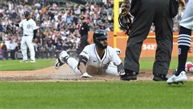 ▲格林（Riley Greene）清壘三壘安打跑成場內滿貫砲。（圖／美聯社／達志影像）