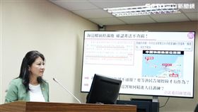 林楚茵在立法院外交國防委員會質詢。