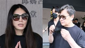 Ella、寇世勳到邱瓈寬母親靈堂。（圖／記者鄭孟晃攝影）