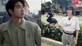 魏大勛和秦嵐疑似分手。（組合圖／翻攝自微博）