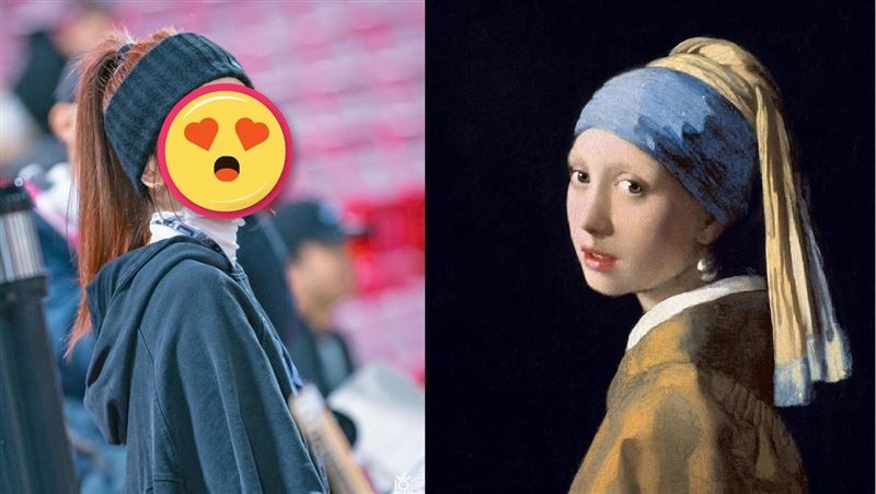 獨／造型神似名畫　啦啦隊女神竟接到代言