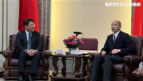 ▲總統府潘孟安秘書長率考試院院長、副院長及考試委員被提名人一行拜會立法院長韓國瑜（圖／記者陳怡潔攝影）