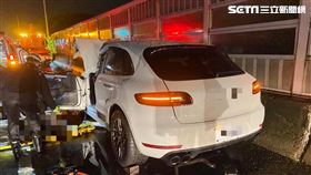 國道一號北上345公里處發生死亡車禍。（圖／翻攝畫面）