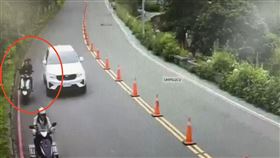 算命仙,通緝,安全帽,新竹（圖／翻攝畫面）