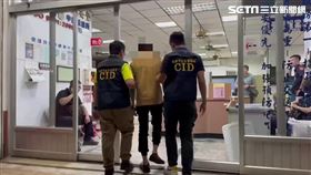 警方循線逮捕犯下汽修廠槍擊案的蔡姓車主。（圖／翻攝畫面）