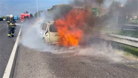 火警,休旅車,國道,逃生