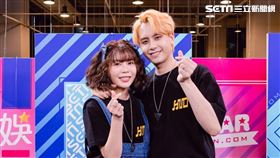 田亞霍與老婆品妡首度同台上節目。（圖／記者楊澍攝影）