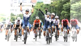 96聯賽第3站台北天母城市繞圈備受矚目的菁英男子組最終由前勁大甲車隊張誌盛力壓老大哥馮俊凱，奪單站冠軍。（圖／96聯賽提供）