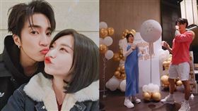 高爾宣（右圖）舉辦寶寶性別趴，焦凡凡（左圖）前去參加。（組合圖／翻攝自IG）