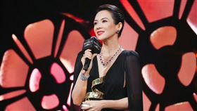 章子怡出席微博電影之夜。（圖／翻攝微博）