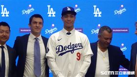 ▲台灣好手柯敬賢加盟美職道奇隊。（圖／記者張沛嘉攝影）