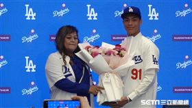 ▲台灣好手柯敬賢加盟美職道奇隊。（圖／記者張沛嘉攝影）