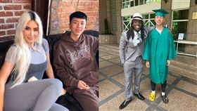 「台灣最強高中生」Ray,Kai Cenat,金卡戴珊（Kim Kardashian）。（圖／翻攝自Ray IG、Kai Cenat X）