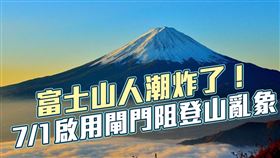 頭／富士山人潮炸了！ 71啟用閘門阻登山亂象