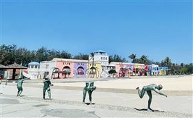 東石漁人碼頭,沙灘區,寵物禁入,公告