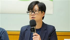 民進黨中國事務部舉行「中國對台介選與統滲透」座談會、民進黨副秘書長楊懿珊（圖／民進黨提供）