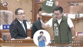 新北市議員卓冠廷質詢新北市長侯友（圖／卓冠廷辦公室提供）