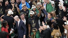 ▲塞爾提克布朗（Jaylen Brown）拿下總冠軍賽MVP。（圖／美聯社／達志影像）