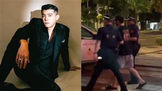 王柏傑內湖酒駕撞遊覽車！被逮移送畫面曝