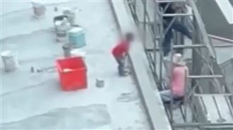 桃園童工地屋頂奔跑　勞檢處開罰勒令停工