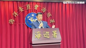 海巡署副署長謝慶欽公布中國海警船6月滋擾金門海域動態。（圖／記者李依璇攝影）