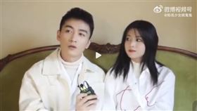  陳妍希、陳曉。（圖／翻攝自微博）