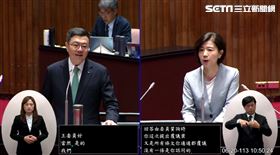 王育敏今（20）日在立法院質詢行政院長卓榮泰。