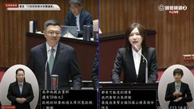 吳沛憶質詢卓榮泰。（圖／翻攝自國會頻道直播）