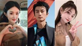 ▲陳妍希，陳曉，趙麗穎。（圖／翻攝自微博）