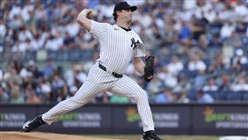  ▲紐約洋基王牌柯爾（Gerrit Cole）歸隊首秀4局失2分（圖／美聯社／達志影像）