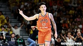 ▲PLG總冠軍賽G5，領航猿盧峻翔投進三分球。（圖／記者劉彥池攝影）