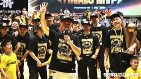 ▲新北國王拿下PLG總冠軍，董事長王文祥宣布發4000萬獎金。（圖／記者劉彥池攝影）