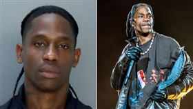 崔維斯史考特喝酒醉大鬧海灘，遭警方逮捕眼神渙散。